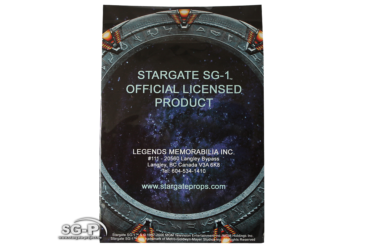 Merchandise - SG-1 SGC Stargate Command Patch Legends Memorabilia - 2