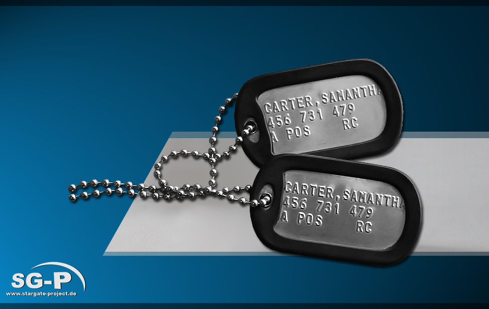 Merchandise - Stargate - Dogtag Set - Samantha Carter