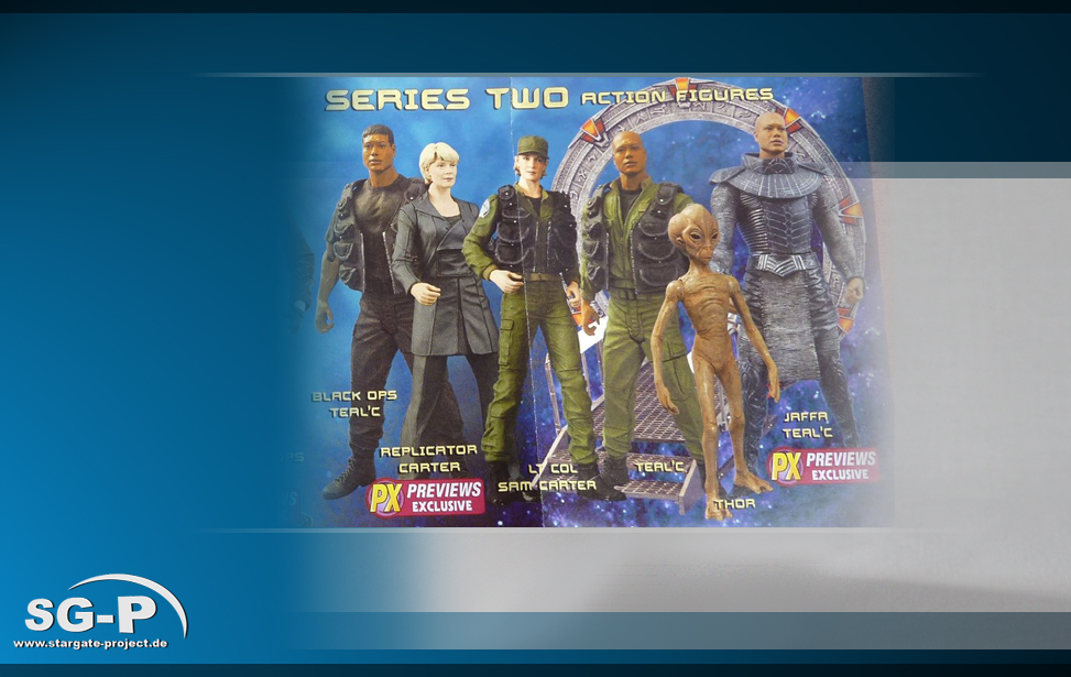 Merchandise - Diamond Select - Stargate SG-1 - Series 2 - Samantha Carter - Replicator Carter - Teal'c - Jaffa Teal'c - Black Ops Teal'c - Thor