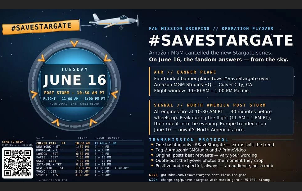 Teaser - News - Tweetstorm SaveStargate 16-06-2026