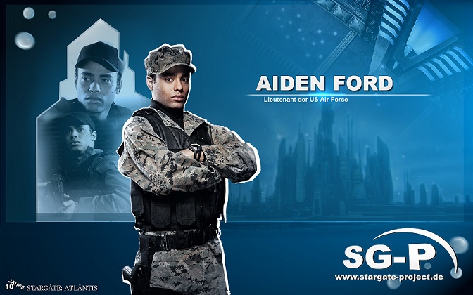 Wallpaper - SG-P - Stargate Atlantis - Aiden Ford - Rainbow Sun Francks